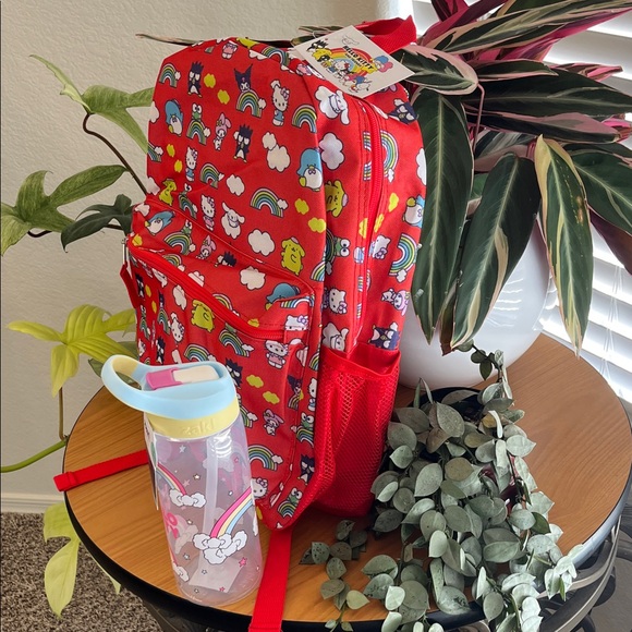 Hello Kitty Back to School Bundle! Backpack & Water bottle NWT - Picture 5 of 10